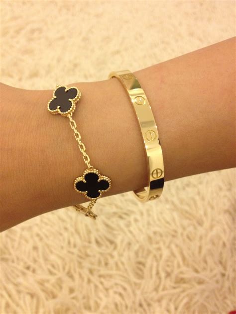 clover bracelet gold cartier|affordable cartier love bracelets uk.